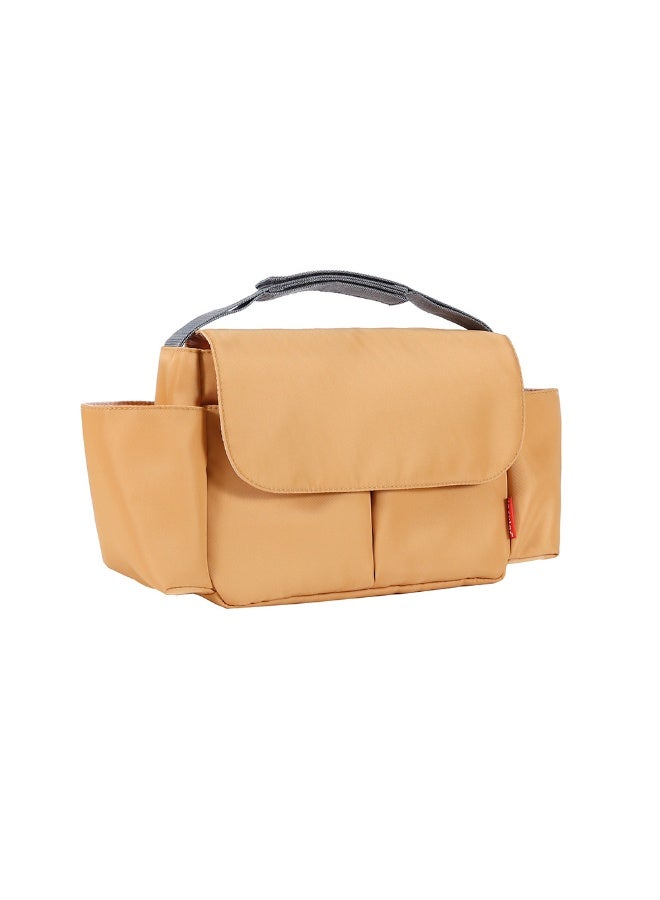 insular 2 Pack Baby Diaper Bags, Large-Capacity Baby Changing Tote Bag with Pacifier Case, Multifunctional Waterproof Diaper Changing Backpacks, Mummy's Stroller Organizer, Travel Backpack Set for Mothers & Fathers Travel (Yellow) - Image 2